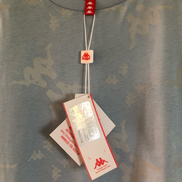 KAPPA~Youth Unisex Baby Blue T-Shirt - Picture 5 of 9